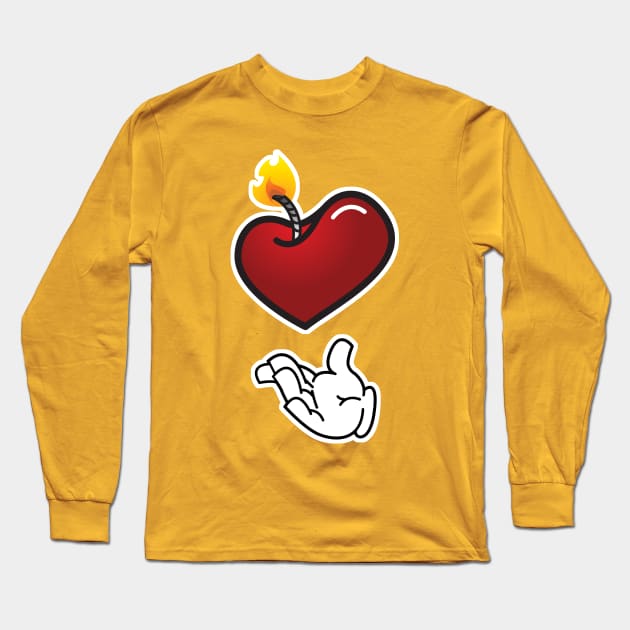 C'mon Baby Light My Fire Long Sleeve T-Shirt by districtNative